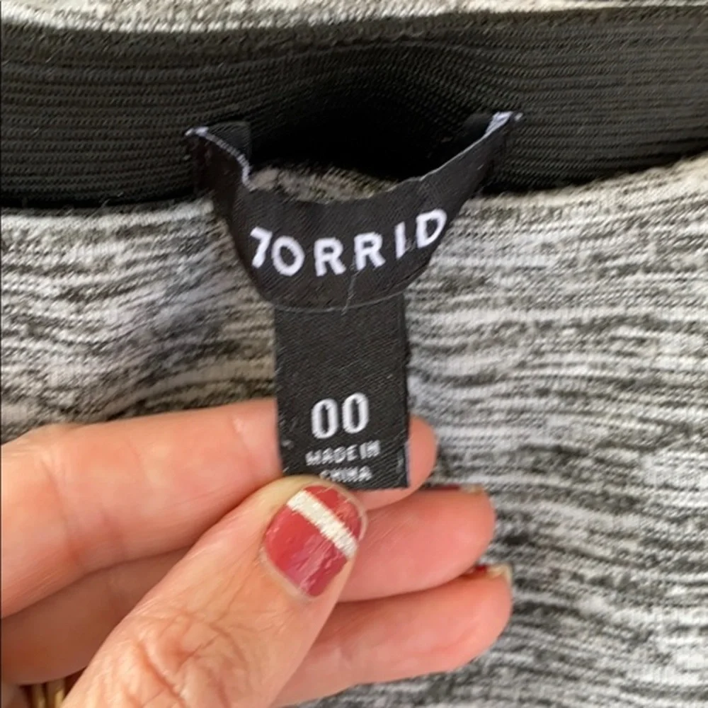 Torrid heather gray‎ casual A-line skirt ( torrid 00 ) - Picture 3 of 5